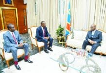 Coopération financière : Yvon Sana Bangui reçu par Félix-Antoine Tshisekedi à Kinshasa